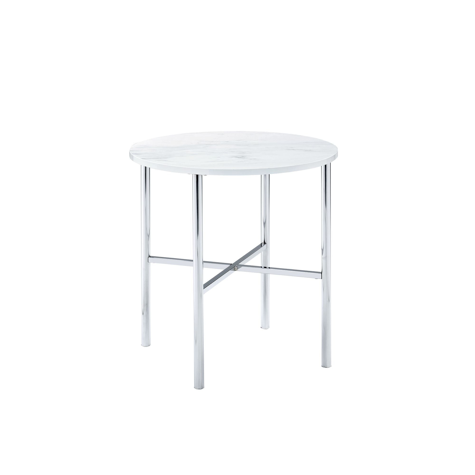 Cyrus - 3 Piece Occasional Table Set - Chrome