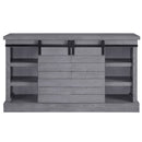 Amrita - TV Stand With Fireplace - Gray Oak