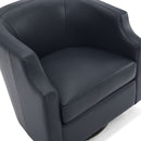 Emmett - Swivel Glider Barrel Chair With Clip Arm Design