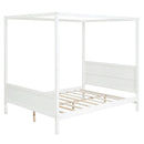 Canopy Platform Bed With Headboard And Footboard, Slat Support Leg