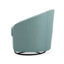 Contemporary Swivel Glider Chair With 360 Degree Rotation