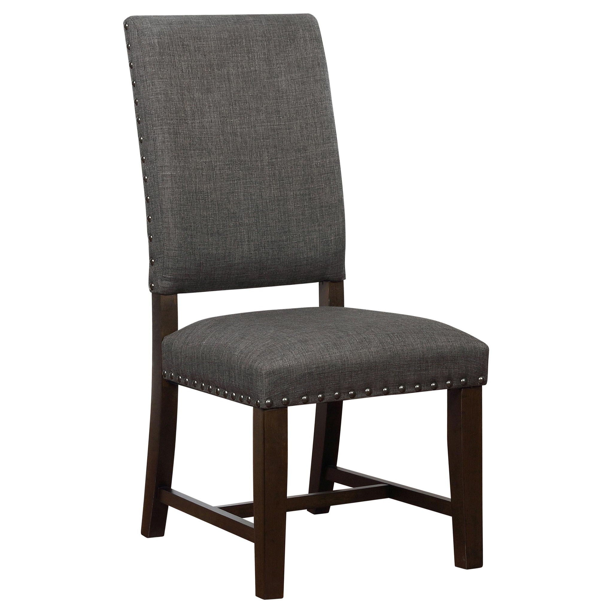 Twain Upholstered Dining Side Chair Warm Grey (Set of 2)