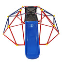 Innovative Dome Climber With Slide And Climbing Stones - Blue / Red