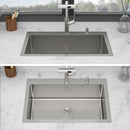 Drop-In Kitchen Sink With Pull-Out Faucet And Soap Dispenser
