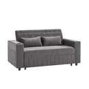 Pull-Out Sofa Bed Convertible Couch With Adjustable Backrest For Living Room