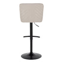 Henry - Contemporary Adjustable Barstool & Swivel With Rounded T Footrest (Set of 2)