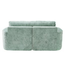 Boneless Design Upholstered Sofa Bed With Cup Holders