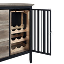 Zudora - Server - Antique Oak & Sandy Black