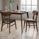 Elegant Fabric Dining Chair With Cushioned Seat