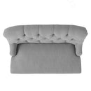 Nicole - French Style Upholstered Loveseat With Tufted Backrest