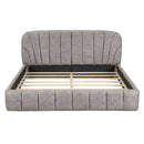 Elegant Design Upholstered Platform Bed