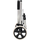 Foldable Shopping Trolley With Wheels And Removable Waterproof Bag - Black