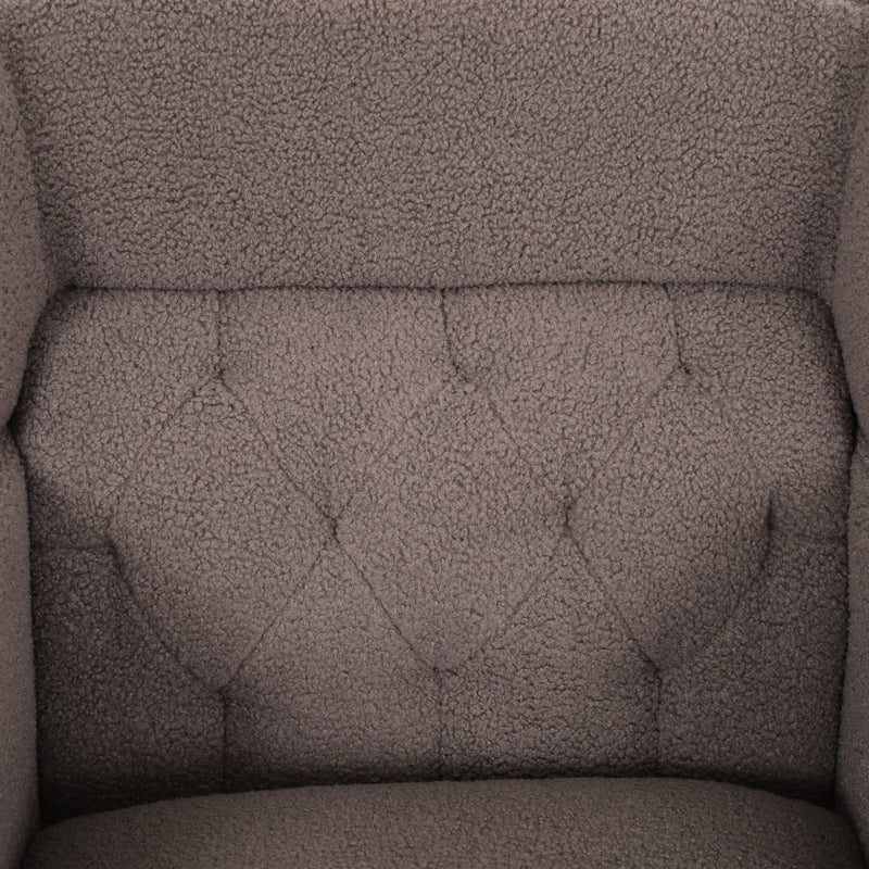 Upholstered Accent Chair Tufted Armchair For Living Room And Bedroom