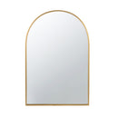 Arched Mirror With Metal Frame, Wall Mirror For Living Room Bedroom Entryway