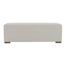 Simple Long Ottoman For Living Room - White