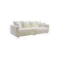 Modern Comfy Upholstered 4 Seat Sofa Cloud Couch,Deep Seat With Soft Pillows