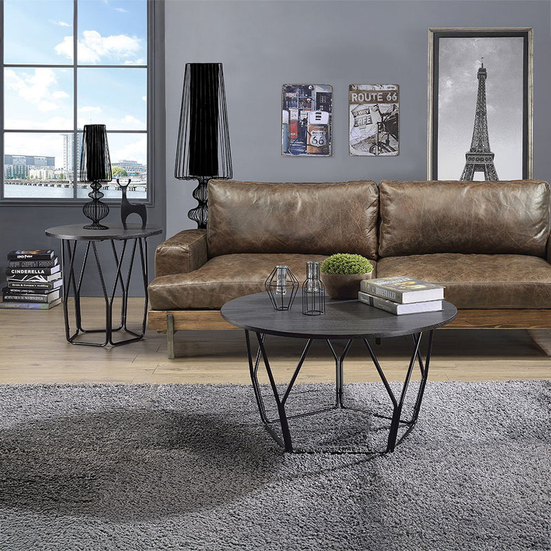 Sytira - Coffee Table - Espresso & Black
