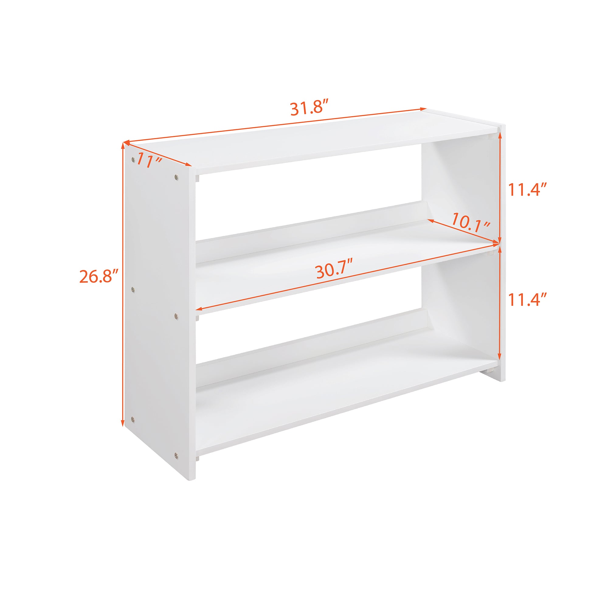 Low Twin Size Loft Bed with Cabinets, Shelves and Slide - White(OLD SKU :LP000503AAK) - Atlantic Fine Furniture Melbourne FL