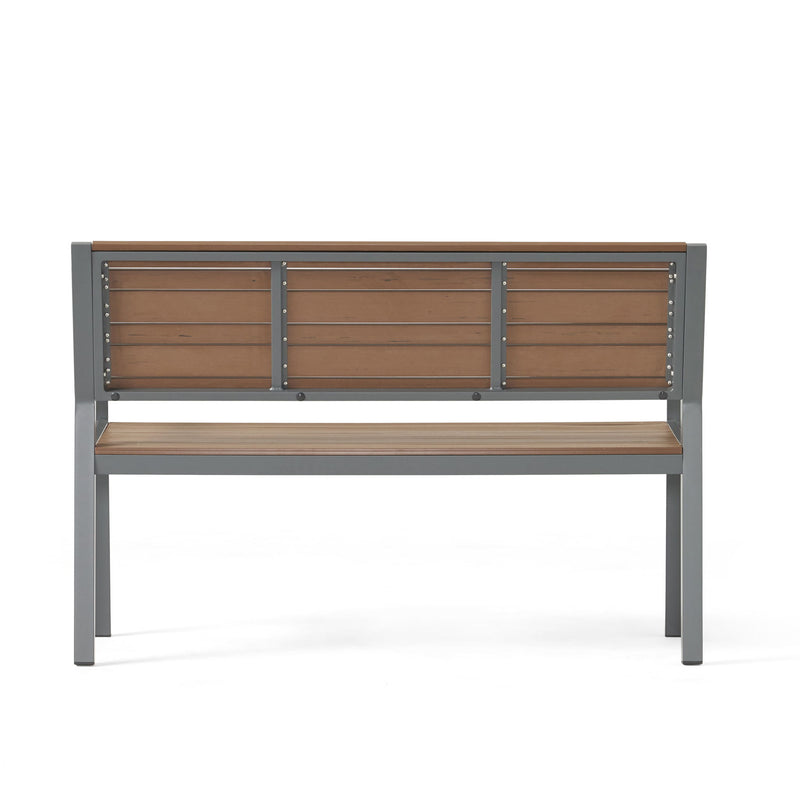 Davos - Bench - Gray / Brown