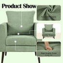 Modern Accent Upholstered Armchair With Pillow