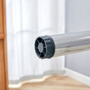 Simple Silver Stainless Steel Folding Table Frame Multifunctional Space Saving Design.Separate Folding Table Legs That Can Be Paired With Various Sizes And Styles Of Tabletops - Silver