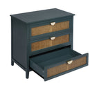 3 Drawer Cabinet, Natural Rattan, American Furniture