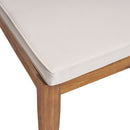 Outdoor Armless Dining Chair With Cushions