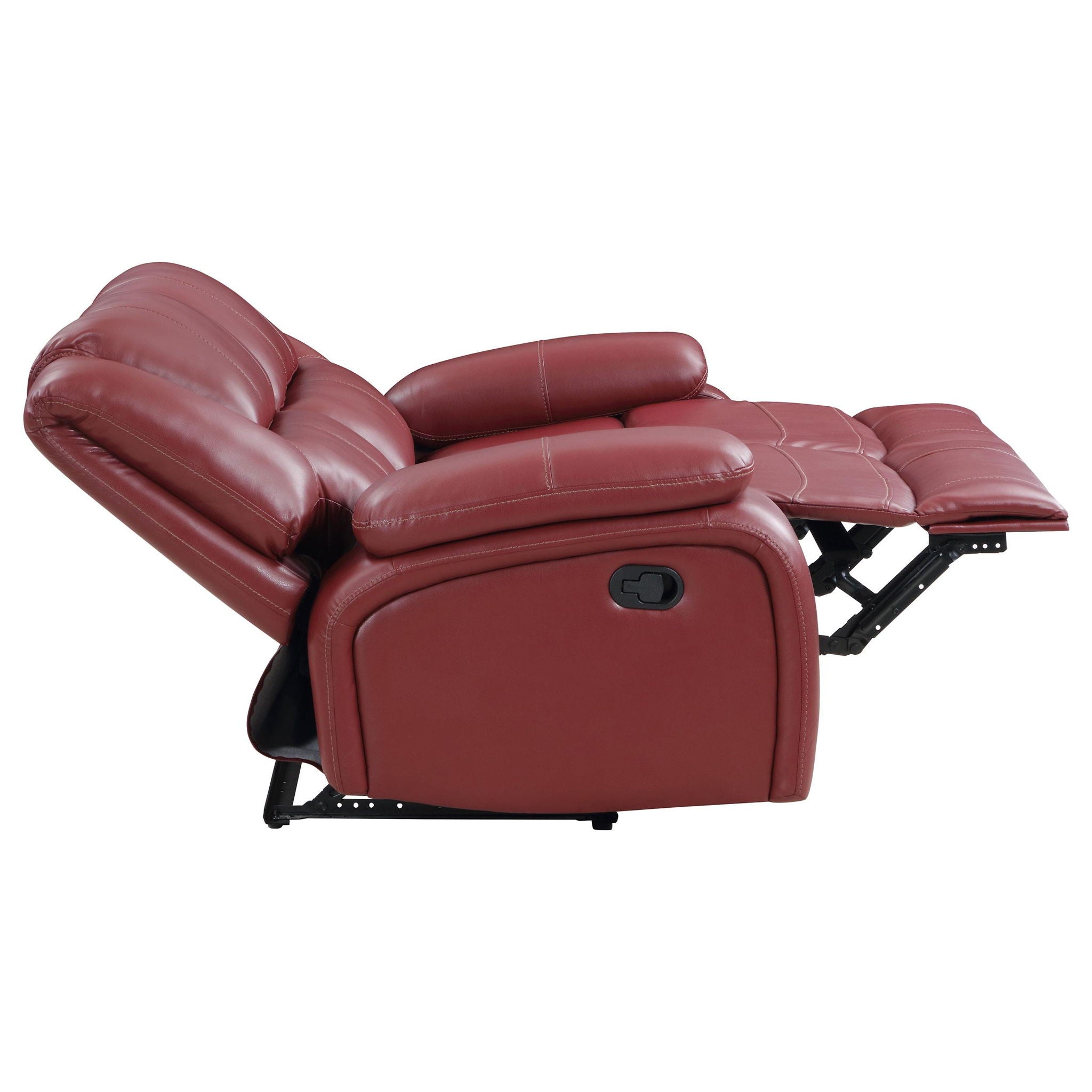 Camila Upholstered Motion Reclining Loveseat Red - Atlantic Fine Furniture Melbourne FL
