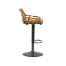 Modern Swivel Bar Stools Adjustable Counter Chairs With Footrest (Set of 2)