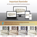 Modern Comfy Upholstered 4 Seat Sofa Cloud Couch,Deep Seat With Soft Pillows