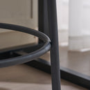 Round High Bar Stools (Set of 2), Contemporary Upholstered Dining Stools For Kitchens, Coffee Shops And Bar Stores