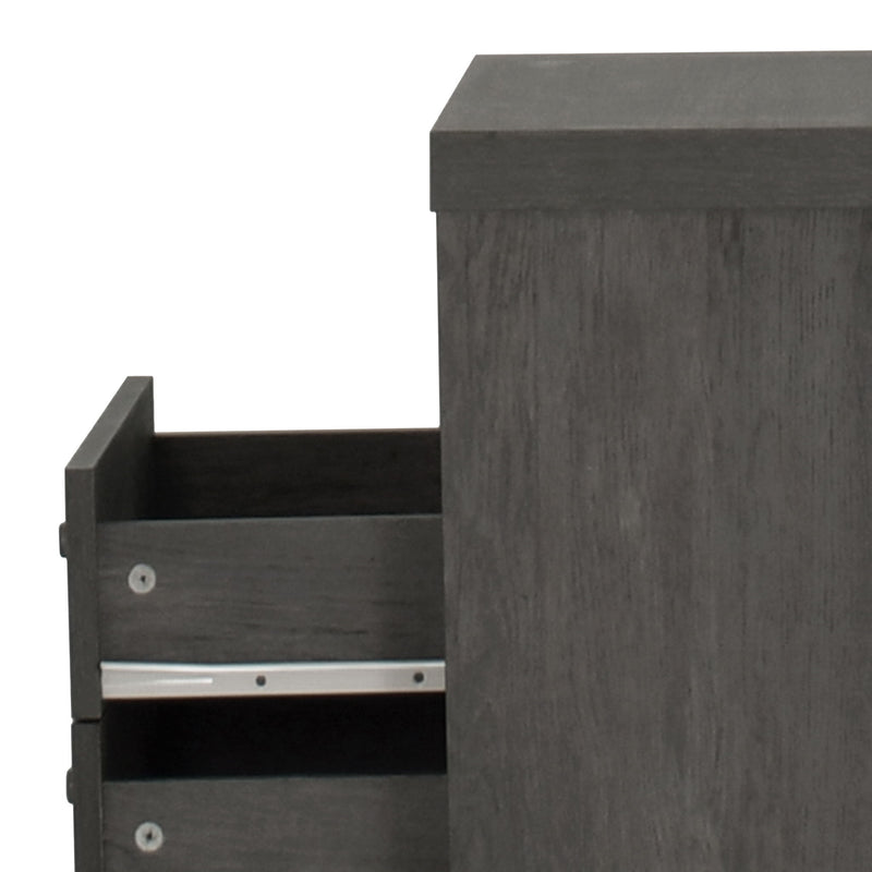 Nystrom - Mid Century Modern 2 Drawer Nightstand