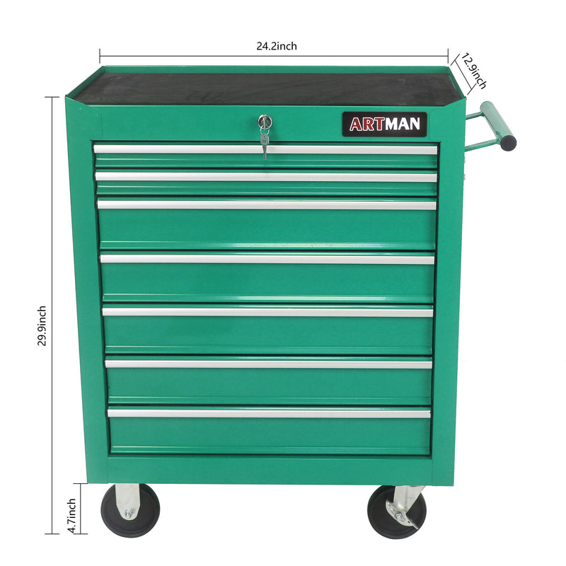 Multifunctional Tool Cart With Wheels And Drawers