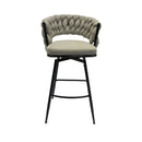 Bar Stool 360 Swivel With Back Footrest