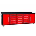 Storage Cabinet With Work Bench (15 Drawers & 2 Cabinets)