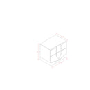 Vios - Zebra High Gloss Nightstand - White