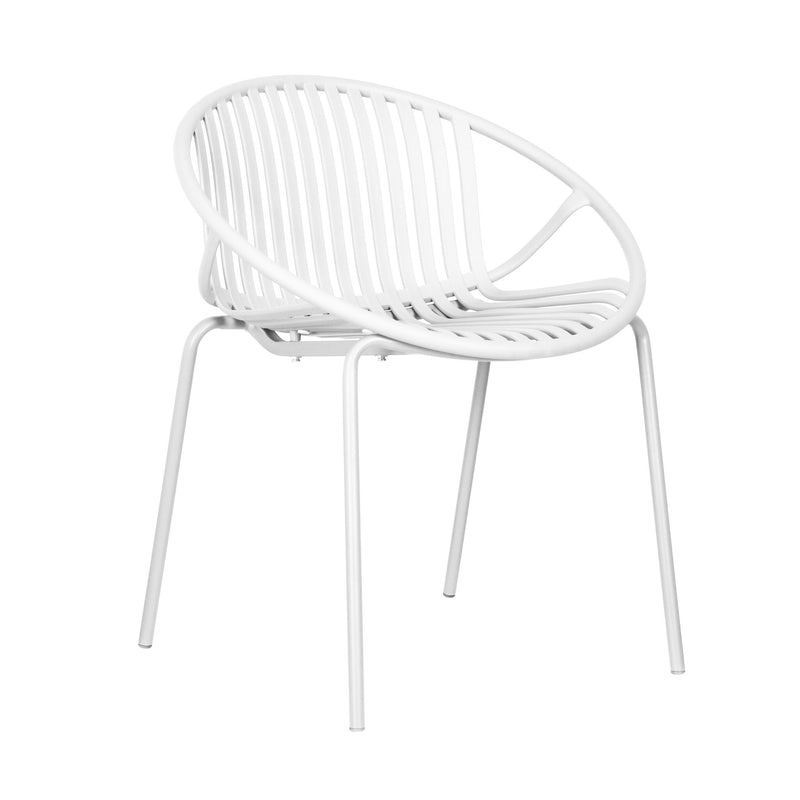 Modern Outdoor 7 Piece Expandable Dining Set With Stackable Chairs
