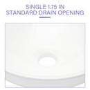 Modern Ceramic Circular Vessel Bathroom Sink