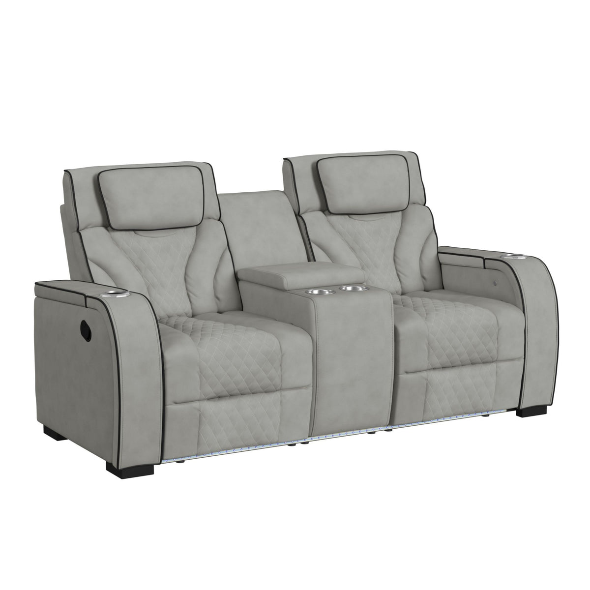 Blitz Living Room Set in Dark Gray by Elements International, view 24