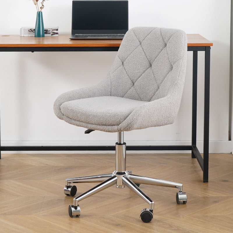 Adjustable And Space-Saving Chair With Golden Electroplated Legs