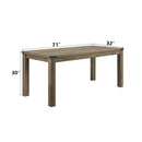 Abiram - Dining Table - Rustic Oak Finish - Atlantic Fine Furniture Inc
