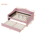 Upholstered Daybed With Light And Trundle