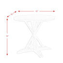 Callista - Round Counter Height 5 Piece Dining Set-Table And Four Stools - Beach