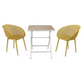 2 Pack Lounge Chair Set & Folding Square Table