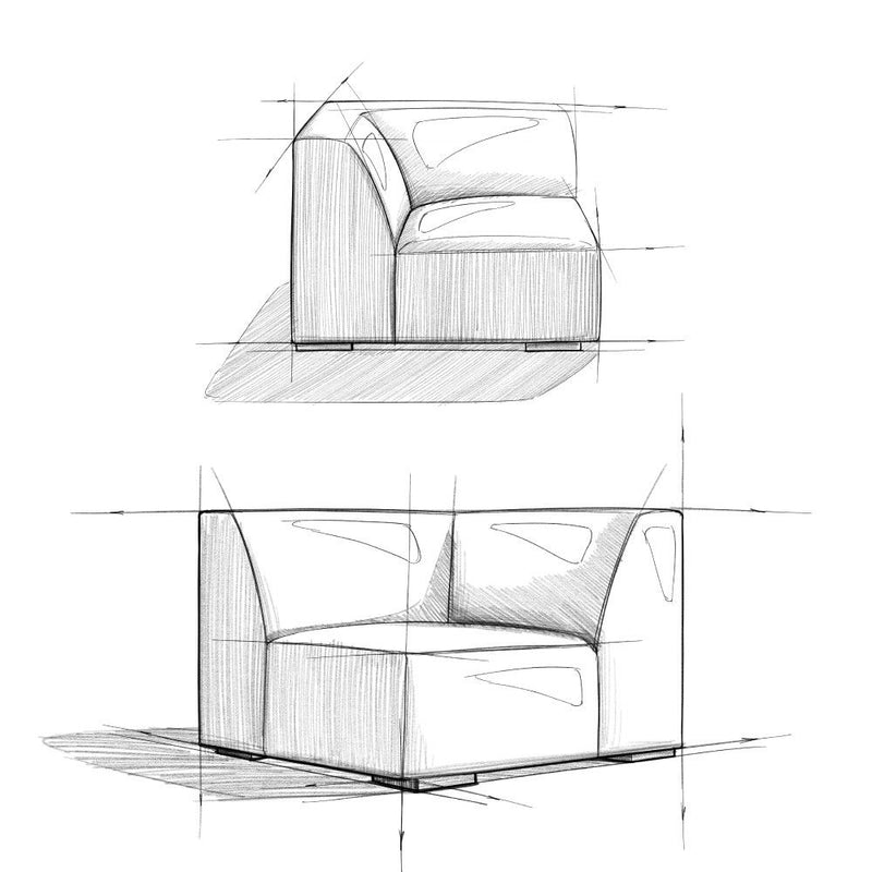 Rex - Corner Sofa Module - Sienna