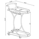 Elfman - 2-Shelve Serving Cart - Atlantic Fine Furniture Inc