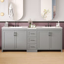 Double Sink Bathroom Vanity With Quartz Countertop