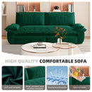 Queen Pull Out 3 In 1 Convertible Sleeper Sofa, Multi-Functional