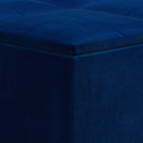 Avalon - Square Coffee Table, Storage Ottoman