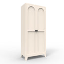 Shapely Doors Cabinet, Metal Storage Cabinet With Doors And Adjustable Shelves